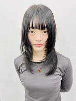 レコ 渋谷(LECO)&nbsp;黒髪シャギーロングレイヤー