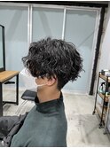 マンバンミディアムスパイラルパーマ波巻きパーマツイストパーマ