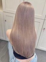 ベレーザ 渋谷(BELEZA)&nbsp;9763渋谷ブロンドホワイトアッシュ髪質改善ストレート韓国ヘア