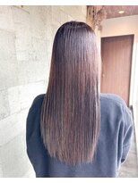 ミルヘアデザイン(mil hair design)&nbsp;髪質改善カラー　艶カラー　ブラウンカラー　ミディアム