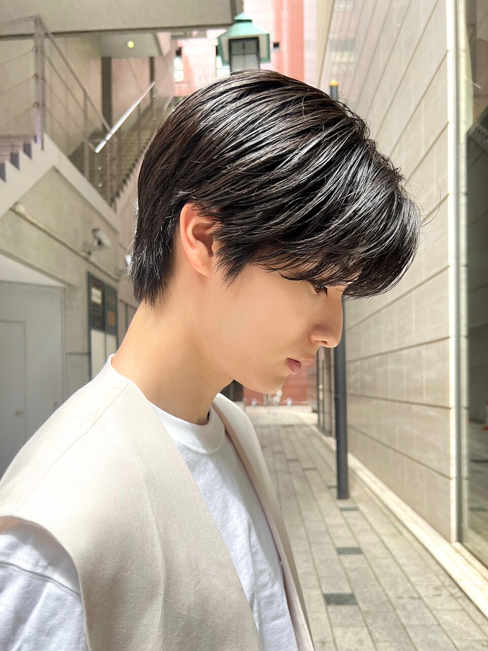 艶センターパートスペインカールダークアッシュ韓国マッシュ2