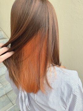 キャパジャストヘアー(CAPA just hair) インナーカラー・オレンジ