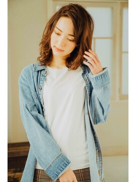 ニュイ 高槻 阪急茨木店(nui) 黒髪ボブルフネビージュ小顔ワンレンスペインカール