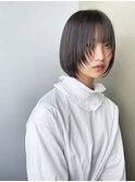 顔周りレイヤー/レイヤーボブ/ボブ/黒髪ボブ