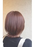 【CASA.sae】くびれボブ×ピンクベージュ