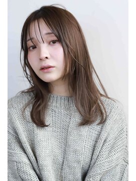 テラスコード 梅田(TERRACE CODE) レイヤーロング／グレージュ