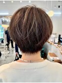 くびれヘア刈り上げないショート細めハイライト◎20代~50代