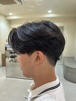 ニコ トウキョウ ヨコハマ(nico)&nbsp;メンズセンターパートウルフセンターパートニュアンスパーマ襟足