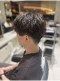 メンズショート×ニュアンスパーマ