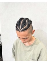 イト(ito)&nbsp;秋祭りメンズ髪型コーンロウ/祭りコーンロウメンズヘア