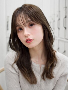 ガーデンヨコハマ(GARDEN YOKOHAMA) 透明感カラー オリーブベージュ スモーキーカラー 顔周りカット