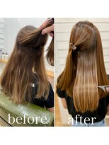 グリーンルームセカンド 結城店(GREEN ROOM. 2nd) 50代女性の大人ストレートヘア