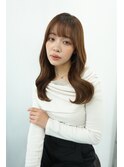 コテ巻き風パーマ/ロングヘア/大きめカール