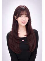 エートス(ethos)&nbsp;三好市美容室 韓国風チェリーレッドロング