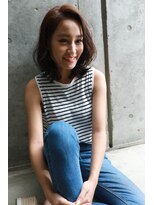 ロロネー 梅田(Lolonois) 【Lolonois梅田】ふわミディボブ (藤岡なおき)