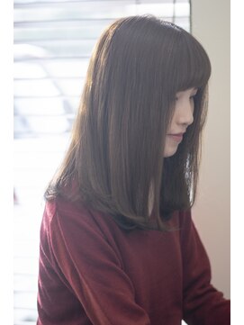 マッチアップ(MATCH UP) パールグレージュ”MATCH UP”ナチュラルストレートヘア