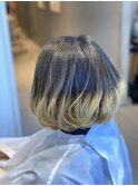 ショートボブのHair endsカラー