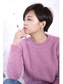 黒髪耳かけベリーショート20代30代40代50代