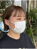 極細ハイライト×ボブ