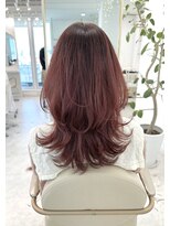 レミエ ダイカンヤマ(lemiie) ☆キレイめウルフカット☆チェリーブラウン☆レイヤーカット