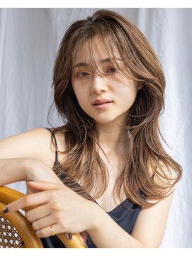 アフロート ギンザ(AFLOAT GINZA) 【白川】20代30代40代レイヤースタイルペールピンク23.5.14