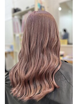 アルート 町田店(aroot) ブリーチ2回ピンクベージュ