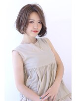 オーロ 緑地公園店(ORO)&nbsp;ローライトアッシュブラウン大人かわいいスリークボブ大人ボブ