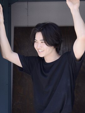 ロアー ヘアー リンク 葛西駅前店(RAWR hair link) 【RAWR】メンズパーマ_センターパートウルフ