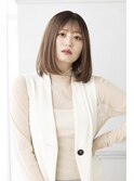 【Totia元町】大人カジュアルボブ×カーキベージュ