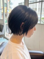 ヘアーエポック(hair epoque) 小顔ストレートボブ黒髪ダークアッシュモード