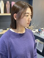 ラミエバイメルト 下北沢(lamie by melt)&nbsp;花田/ボブ/切りっぱなしボブインナーカラー/下北沢/シアーカラー