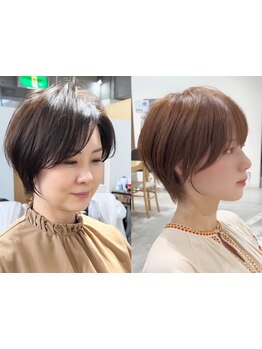 実力派美容師,ショートの神様直伝の似合わせショート♪年間5000名来店♪ショートと髪質改善のお店MooL hair