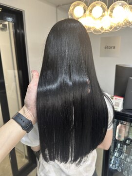 エトラ 渋谷店(etora) 艶髪 透明感◎ シアーブラック ケラチントリートメント