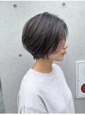 動きのあるショートボブ