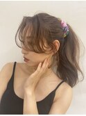 大人気！韓国風バング