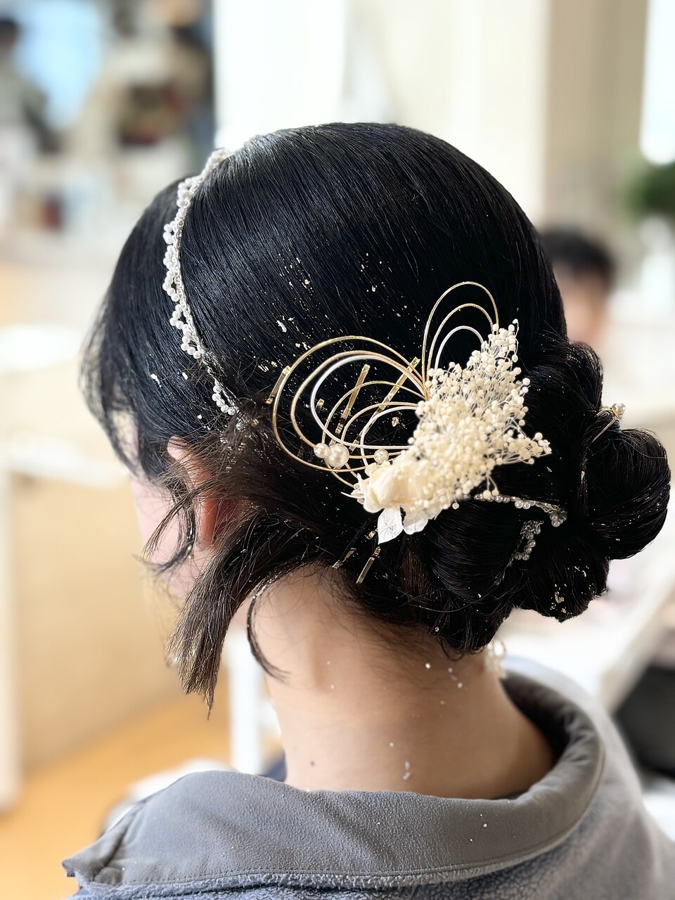 【結婚式/卒業式/ライブにも◎】　巻き髪/編み込み20分\4500→\3500