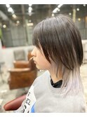 ウルフカット×インナーシルバー