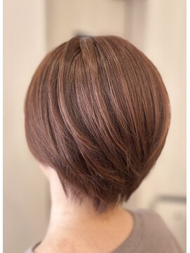 チュラ(chura) 30代40代50代/大人可愛いショート/オレンジブラウンカラー