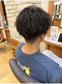 メンズカット・メンズヘア/ツイストパーマ/刈り上げショート短髪
