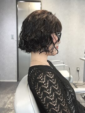 リラス 博多(rilas) 大人気ミニボブパーマ　セット簡単　小顔ヘア　スパイラルパーマ