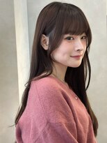 オムニス 表参道(Omnis)&nbsp;美髪レイヤーカット小顔顔まわりレイヤーぱっつん前髪ロングヘア