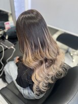 ヘアーデザイン ジェルム(Hair Design germe)&nbsp;ブラウン×ベージュグラデーション / YUDU