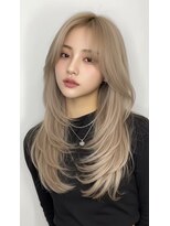 チャチャブラン(cha-cha Blanc)&nbsp;透明感ベージュ×レイヤーロング