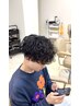 ★武蔵★【眉カット付】メンズカット＋ダメージレスパーマ＋HITA フルTR