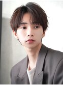 メンズ韓国センターパート【ナチュラル緩めスパイラルパーマ】