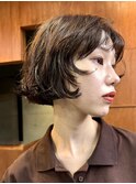 パーマボブパーマミニボブパーマフレンチボブパーマショートヘア