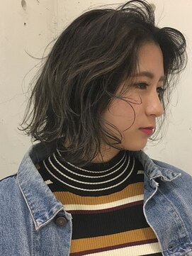 ブルーフェーセス 表参道(blue faces) 『bluefaces』 ニュアンスボブ×スモーキーハイライト