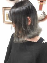 ランプ ヘアー(lamp hair)&nbsp;ブリーチハイライトグラデーションTHROW【lamp尾崎】