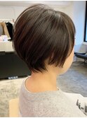 大人ショート/暗髪/ショートボブ/ショートレイヤー