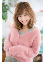 ミック ヘアアンドメイク アップ 駒込店(miq Hair&Make up)&nbsp;ハートわしづかみ！ゆるハネくびれミディ